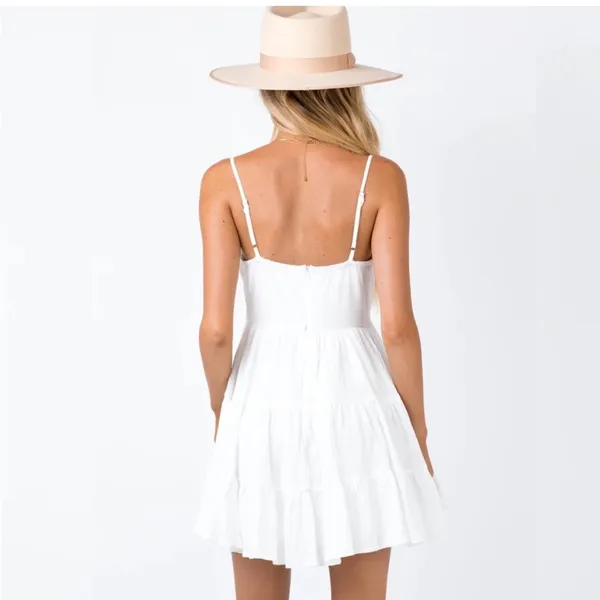 Princess Polly Dlaney Mini Dress in White Size 4 New with tag - Image 4