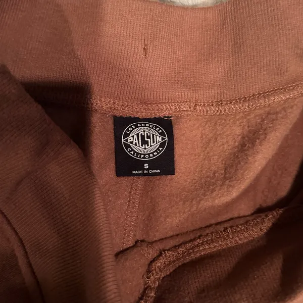 PacSun Womens Flare Sweatpants Brown Pacific Sunwear Graphic Small NWT - Image 4