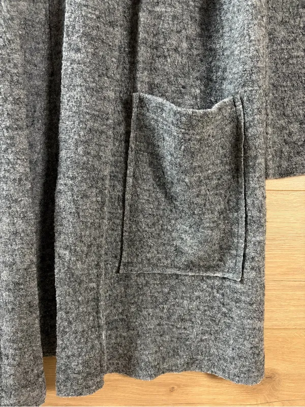 LuLu Women's Hooded Felted Wool Cardigan Small - Image 8