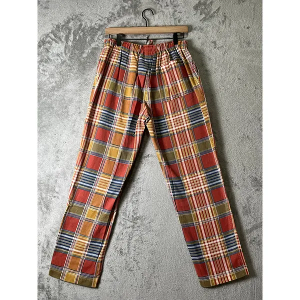 The Territory Ahead Plaid Cotton Pull On Pants Medium Academia Preppy Grunge - Image 3