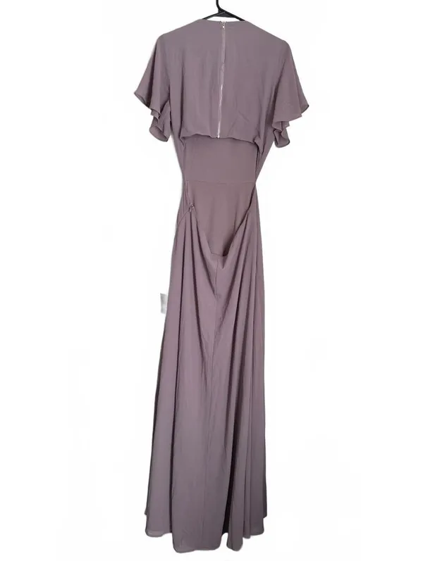 Lulus NEW Formal Dress Large Muted Purple Maxi Wedding Special Occasion Prom - Image 2