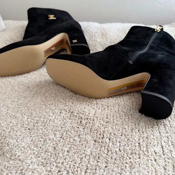 Chic Black Ankle Boots for Women Size 6 - Image 4