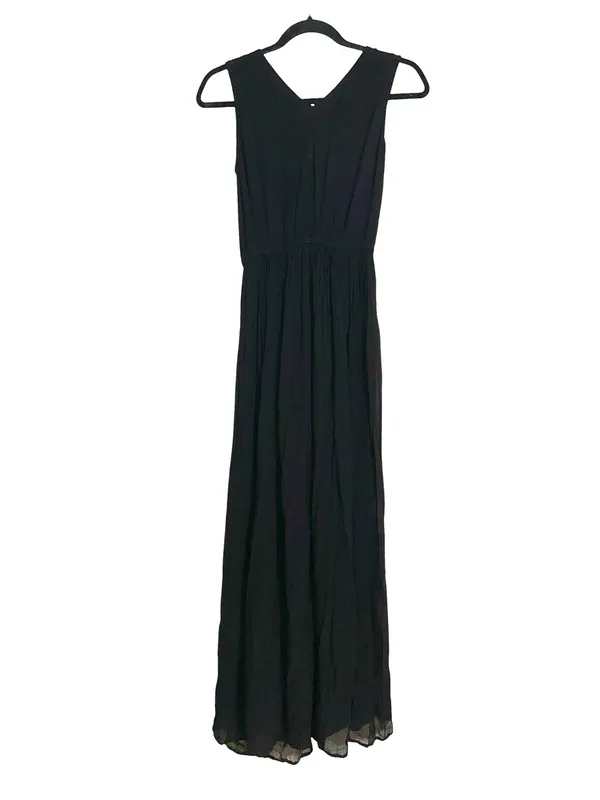 YFB Young Fabulous and Broke Black Sleeveless Twist Front Maxi Dress SMALL - Image 2