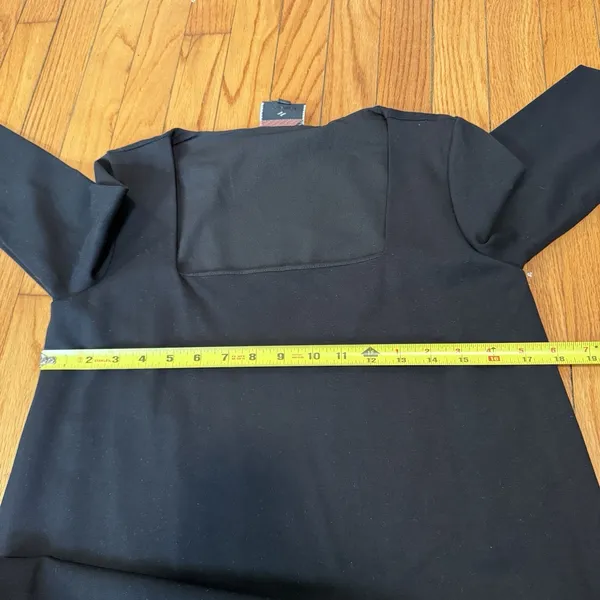 Tuckernuck Black Middleton‎ Long Sleeve Square Neck Dress Size XS - Image 8