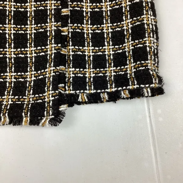 Loft Outlet Checkered Tweed Mini Skirt Wrap Style Size 12 NEW! Retail $69.99 - Image 3