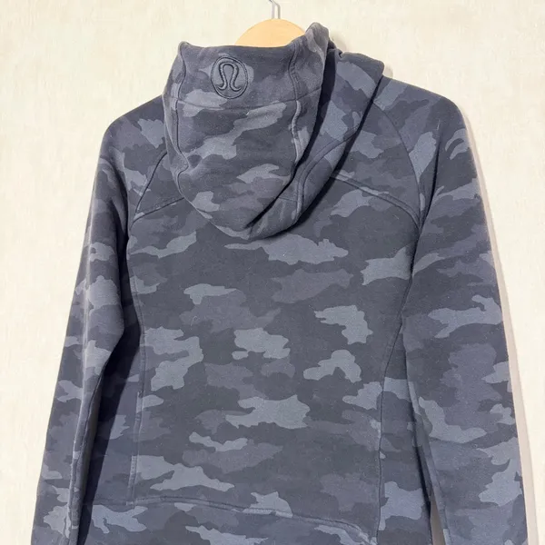Lululemon Scuba Hoodie Light Cotton Fleece Heritage 365 Camo Deep Coal Multi 8 - Image 7