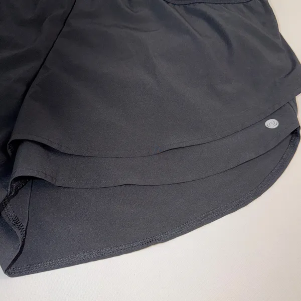 Apana Black Ruffle Active Athletic Shorts Built-In Panty Gym Workout Size M - Image 3