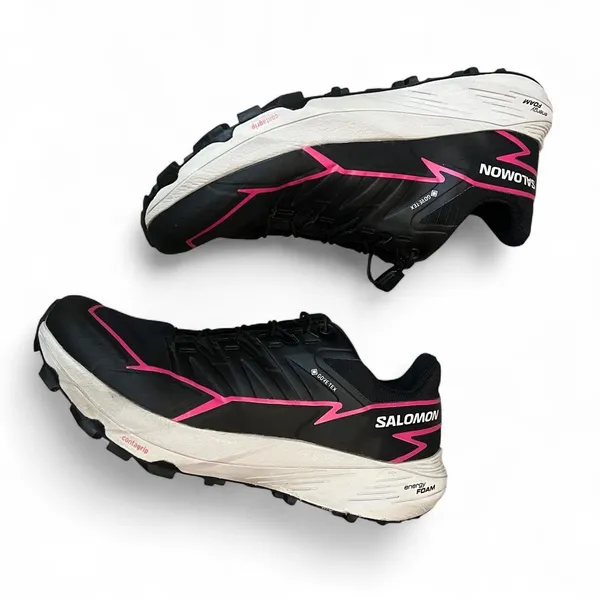 Salomon Thundercross GTX Waterproof Trail Running Shoes Black Pink Size 10.5 - Image 2