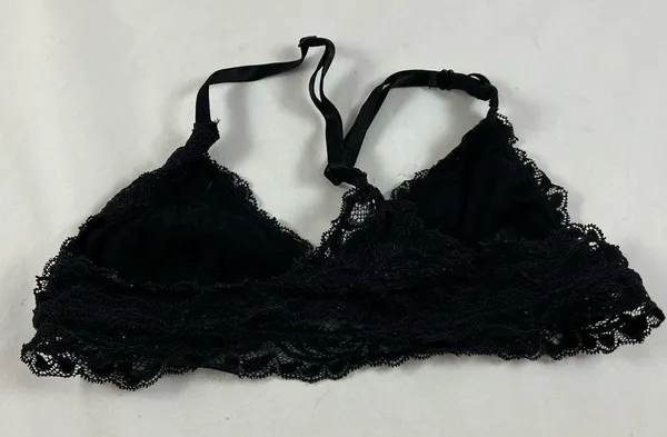 SM Black Lacey elastic bralette bra - Image 3