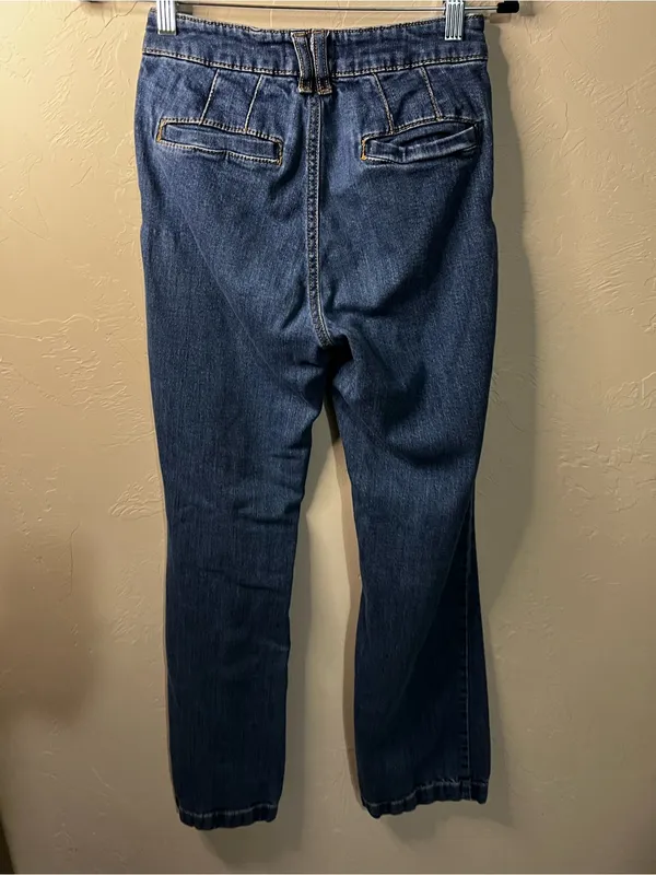 OAT New York High Rise Bootcut Trouser Denim Jeans - Image 8