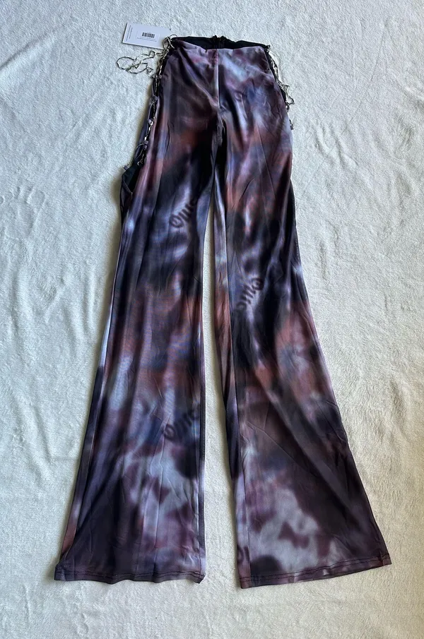 Outcast Clothing 2 Piece Set Zafira Crop Top Abstract Autumn Size L Zafira Pants Abstract Autumn Size M - Image 8