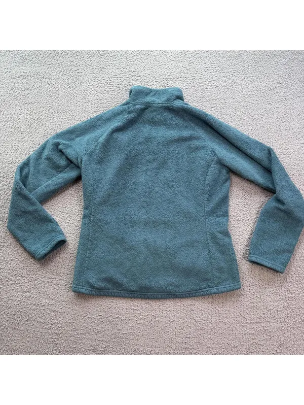 The North Face Women’s Sherpa Quarter Zip Fleece Pullover Teal Blue Gorpcore L - Image 2