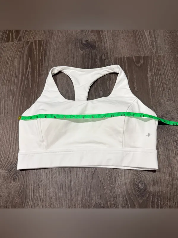 Halara White Strappy Sports Bra - Image 5