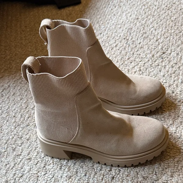 STEVE MADDEN Holley Leather Upper Boots Size 9 - Image 6