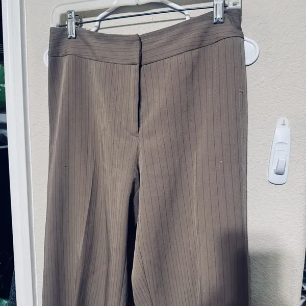 Courtenay Stretch Dress pants Womens sz 6 brown wide‎ leg office career - Image 2