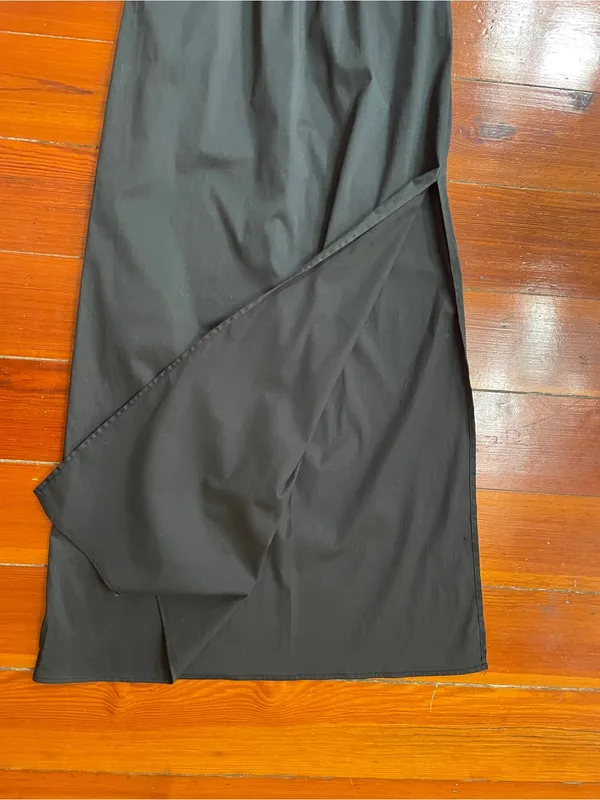 Favorite Daughter Apartment Dress Strapless Smocked Side Slit Maxi Sz XS 🧡🎀 - Image 9