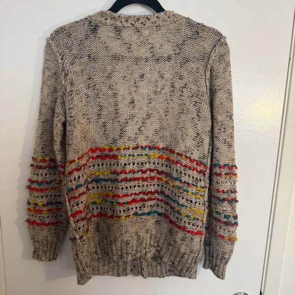 Pieces by Kensie Women's Multicolor Knit Sweater Cardigan Large - Image 6
