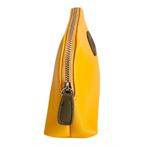 Bric’s Mustard Yellow Saffiano Makeup Toiletry Bag - Image 2