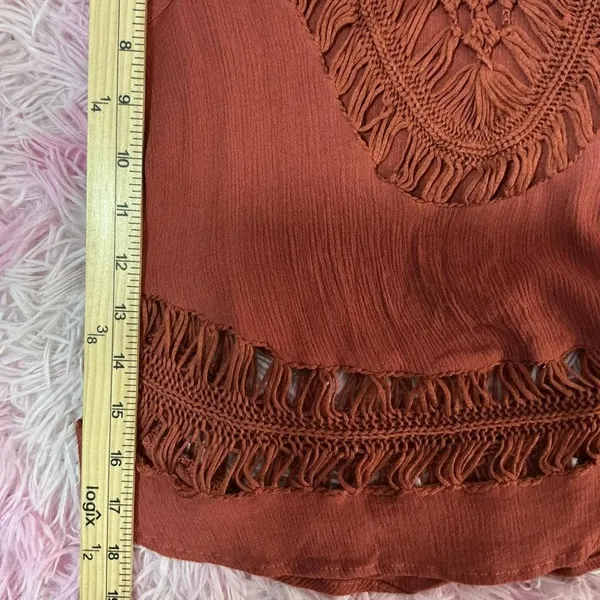 Rue 21 Crochet Fringe‎ Sleeveless Top Blouse Festival Boho Chic Tank - Image 5