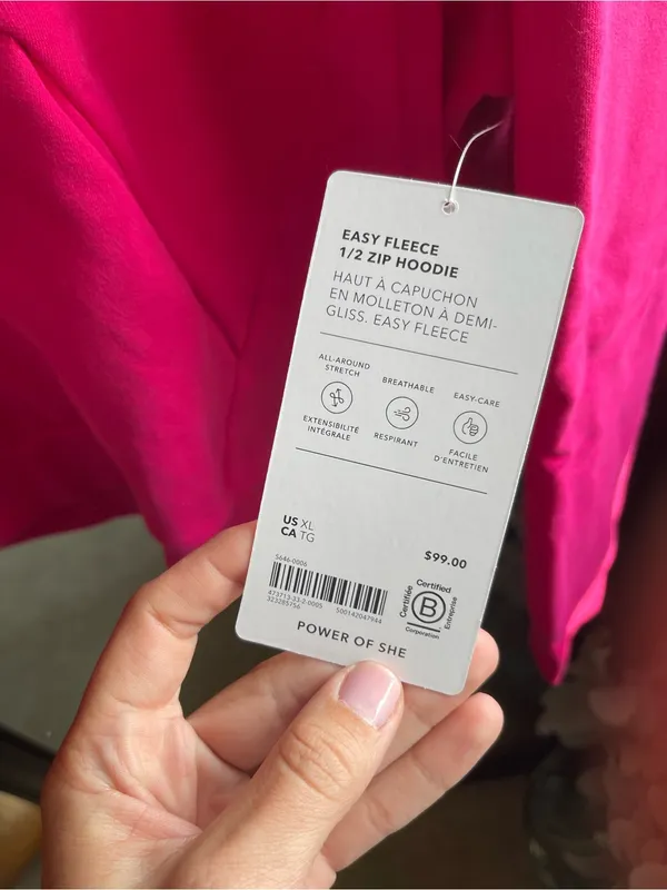 Athleta Forever Fleece 1/2 Zip Hoodie - Image 4