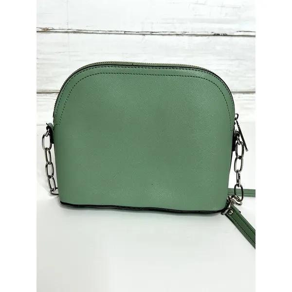 Steve Madden Sage Green Crossbody Bag Chain Detail Dome Purse Small Handbag - Image 2