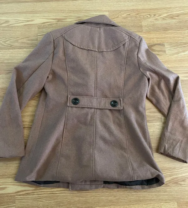 Brown Pea Coat - Image 2