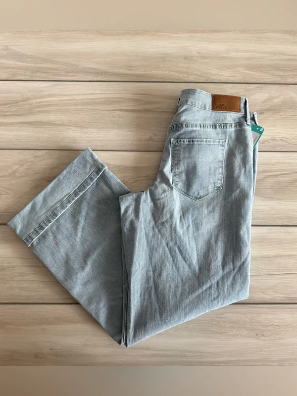Market & Spruce Mr. Wide Leg Vintage Stretch Jeans Light Blue Size 6 NWT - Image 4