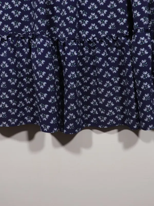 NWOT Hill House Navy Crepe Louisa Dress Size Xl in Shade Posy Navy - Image 2