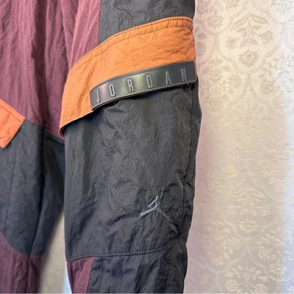 Jordan Cozy Girl Fleece Cargo Pants Black Tan Maroon Women's Medium Ski - Image 6
