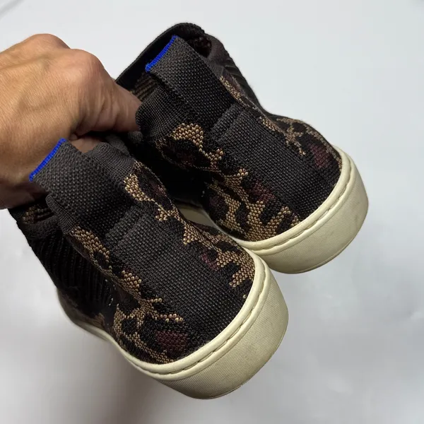 Rothy’s The Chelsea Wildcat Cheetah Print High Top Shoes S-510 Sz 8 - Image 4