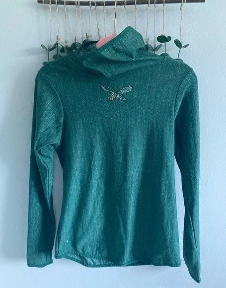 Antigua Long Sleeve Philadelphia Eagles Long Sleeve Turtle Neck top - Image 2