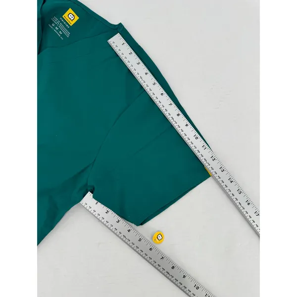 WonderWink Origins Women’s Medium Teal Scrub Top Modern Fit V Neck Medical Nurse - Image 7