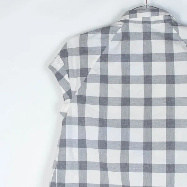 3 for $25‎ Zara Gingham Button Front Top Size Medium - Image 7