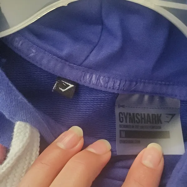 Gymshark Purple Sleeveless Hoodie Size Medium - Image 2