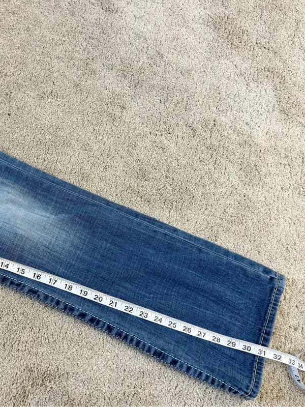 Big Star Women’s Liv Bootcut Jeans Low Rise Embroidered Stitch in Medium Wash 30 - Image 13