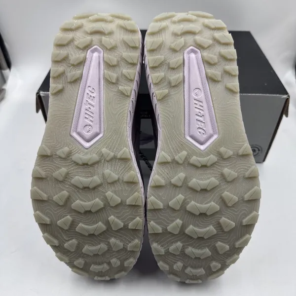 Hi-Tec Women Trail Shoe Size 8.5 Breathable Mesh Lining, Lace Up, Lilac, Purple - Image 11