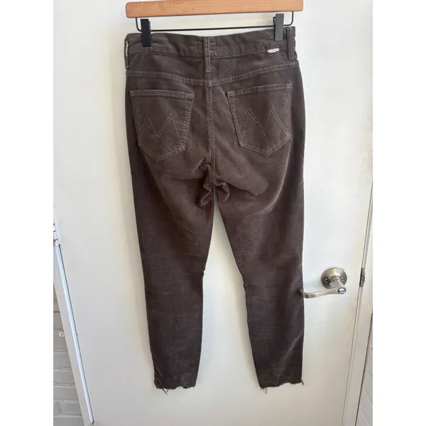 Mother High Waisted Looker‎ Ankle Chew Corduroy Jeans 27 Skinny Layered staple - Image 4