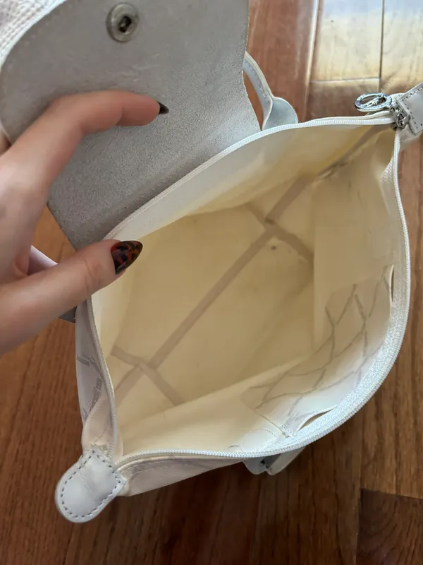 Longchamp limited edition metallic modele depose monogram small le pliage bag - Image 6