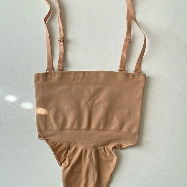 NEW‎ SKIMS Core Control High Waisted Thong Ochre Size M with straps - Image 3