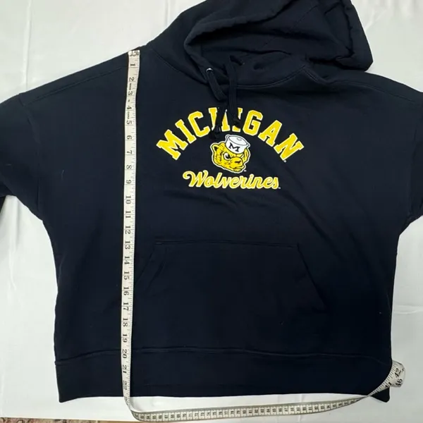 Champion Michigan Wolverines Women Navy Blue‎ Hooded - Size L. - Image 5