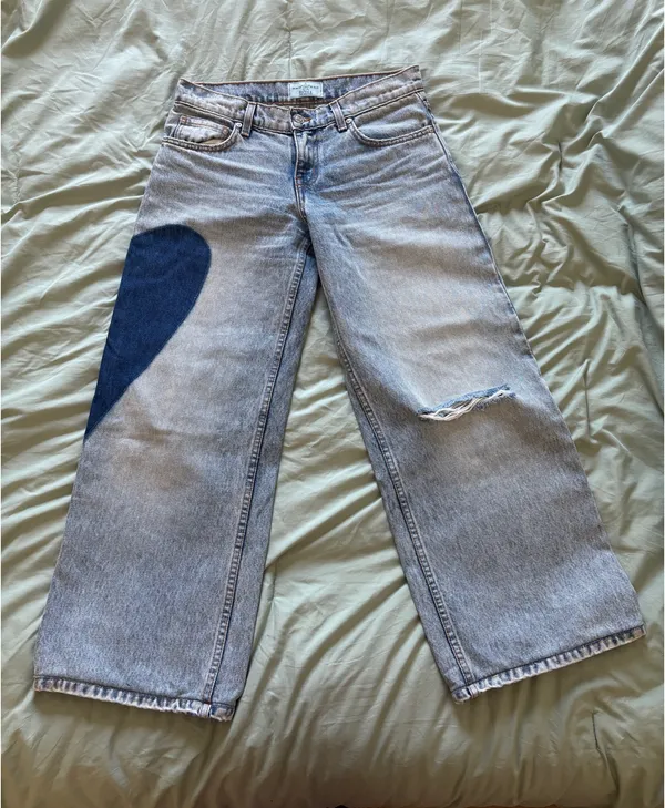 Revice Denim Light Wash Heart TLC LUVR Jeans - Image 5