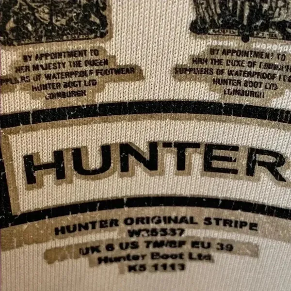 Hunter original stripe tall boots sz 8 - Image 8