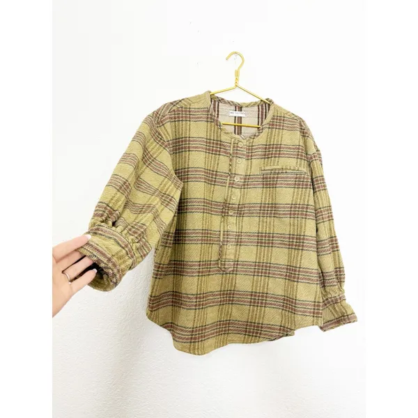 Free People We The Free Perfect In Plaid Pullover Blouse Top Shirt Size Small - Image 10