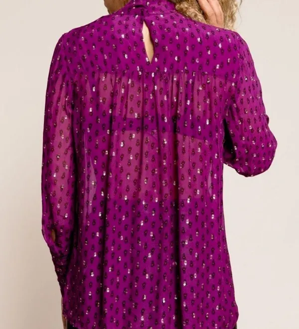 BASH Women's Cabri Twist Detail Top Sheer - Image 4