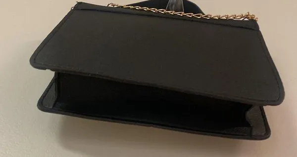 SheIn Mini Twist Lock Color Block Flap Chain Small Satchel Bag - Image 7