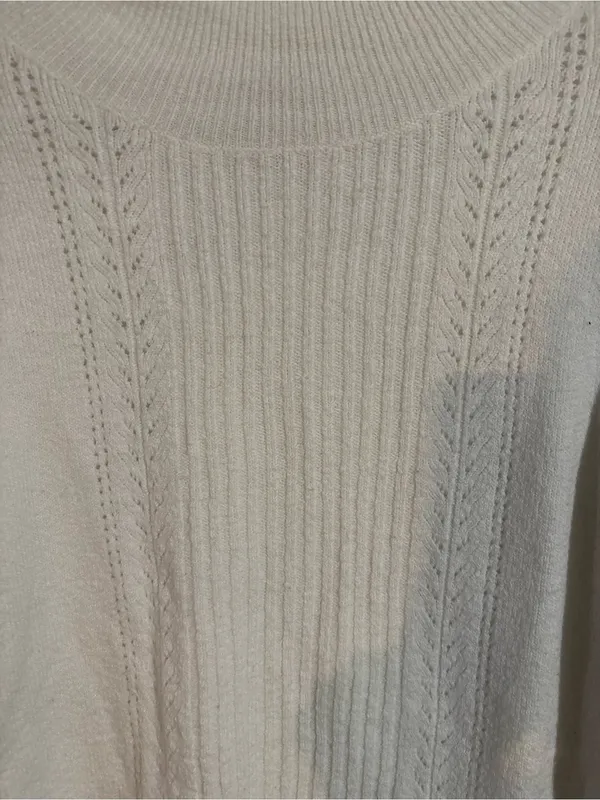 Old Navy Mock Neck Pointelle Sweater | Size: Medium - Image 2