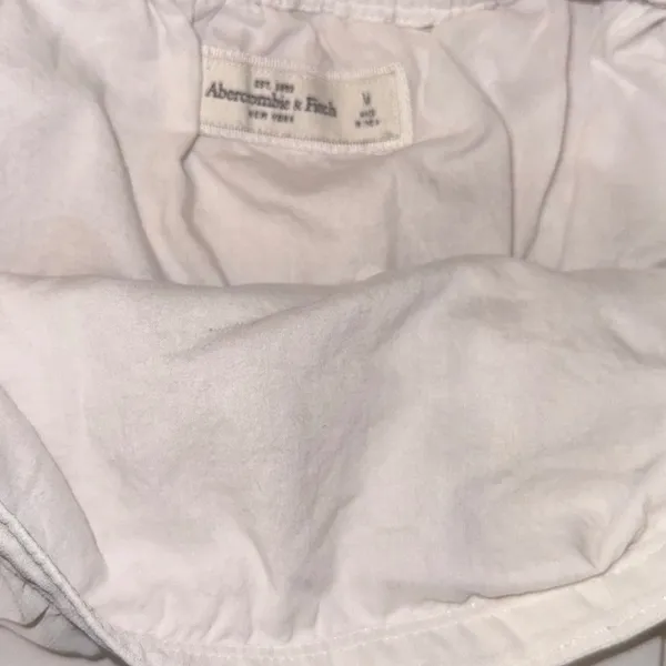 Abercrombie‎ Fitch White Sequin Embellished Skirt Size M - Image 4
