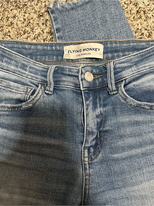 Flying monkey light Wash skinny jeans size 25 - Image 2