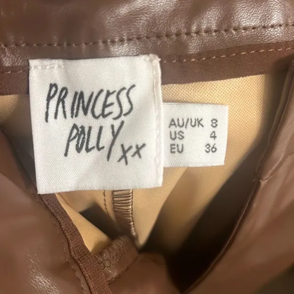 ✨Princess Polly LOVE LIES SZ 4 PANTS BROWN✨ - Image 11