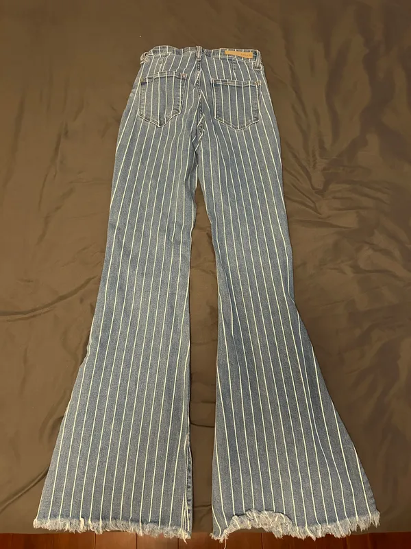 Striped Flare Jeans Multi Size XS - Image 2